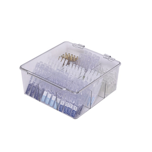 次抛收纳盒防尘亚克力护肤品安瓶精华液口红香水试管小样整理盒子