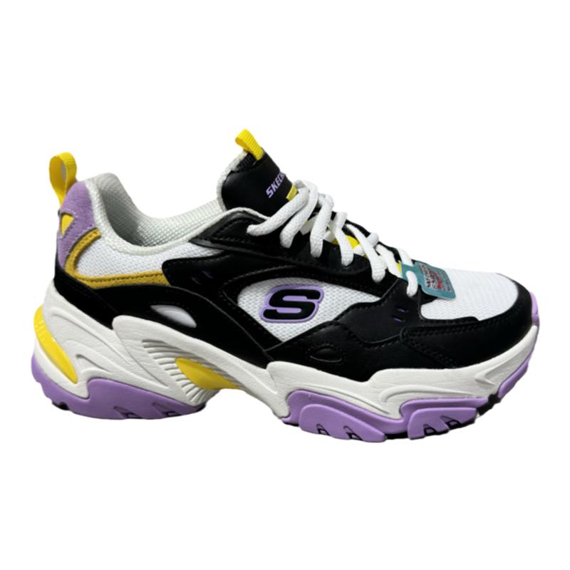Skechers斯凯奇新款时尚复古运动机甲鞋女子潮流拼接老爹鞋149916