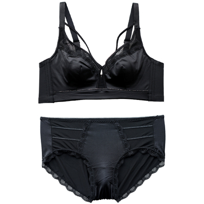 大胸显小！无钢圈水晶杯舒适内衣