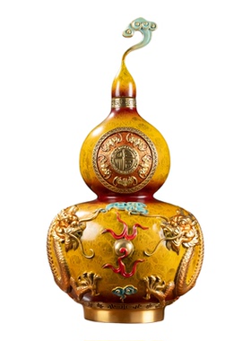 黄铜招财葫芦摆件乔迁新居礼物