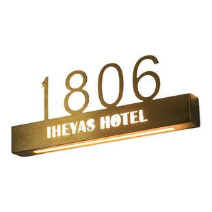 发光字招牌门头设计公司酒店门牌贴墙不锈钢字展示牌创意广告牌