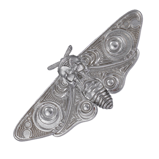 吾蟲原创白铜骷髅头鬼脸飞蛾胸针蝴蝶徽章情侣款昆虫配饰百搭礼品