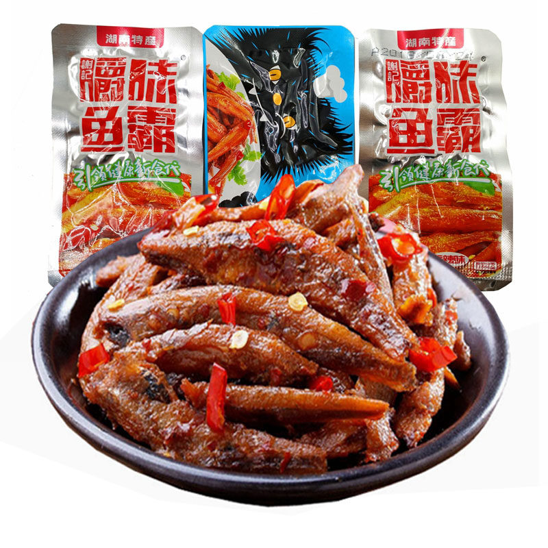 湖南特产显峰40包零食毛毛鱼鱼仔