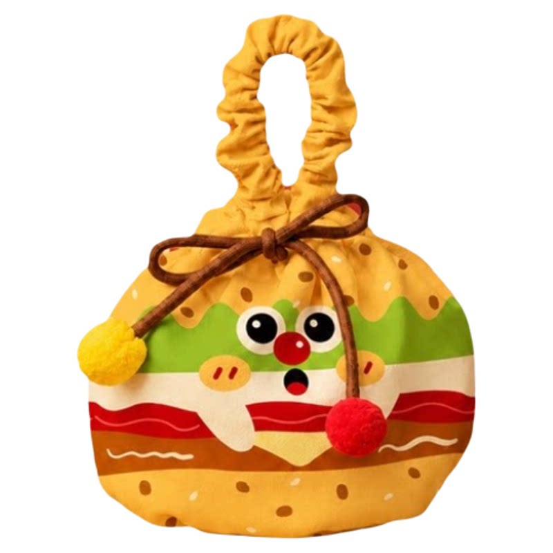 幼儿园可爱汉堡包手提袋帆布袋子