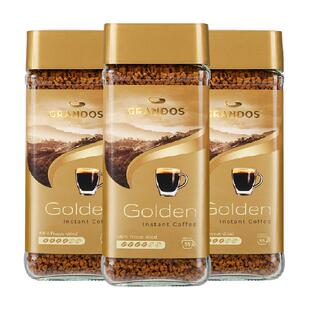 【进口】格兰特咖啡古德冻干速溶纯黑咖啡100g*3瓶德国原装进口