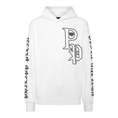 PHILIPP PLEIN 男士Iconic Plein长袖连帽卫衣