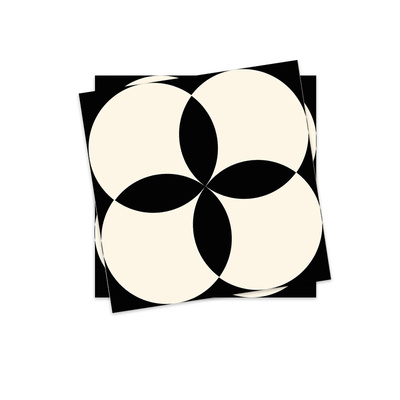 Funlife法式奶油自粘地面瓷砖贴