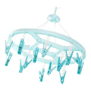 茶花多夹子圆盘晾衣架凉袜子挂衣架子多功能晒内衣内裤用防风衣架