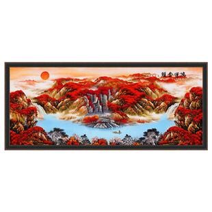 5d钻石画满钻客厅鸿运当头手工diy贴钻石绣十字绣2026新款山水画