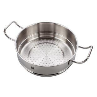 现货德国进口双立人Plus系列24CM中式蒸笼蒸屉蒸格 不锈钢汤锅