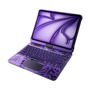 iFacemall2025新款ipad妙控键盘pro11英寸一体保护套适用苹果平板专用air7智能5壳第十代Y2K旋转13蓝牙6静音9