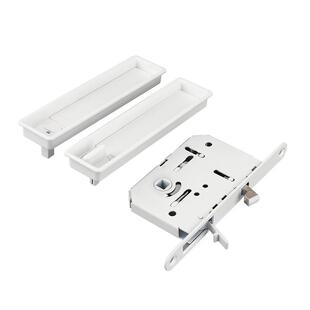 乐聚汇推拉门锁专用口袋移门锁厨房趟门阳台玻璃推拉门钩锁无钥匙