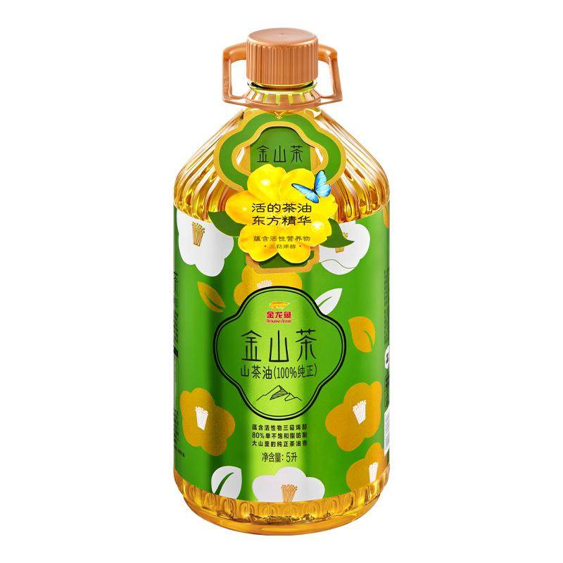 金龙鱼金山茶纯正山茶油5L家用装