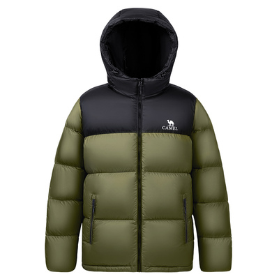 骆驼火山羽绒服短款保暖