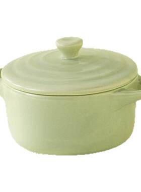 onlycook双耳陶瓷炖盅可蒸可炖