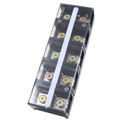 接线端子TC-2005大电流接线板200A安5P位孔电柜排配电箱接线座铜