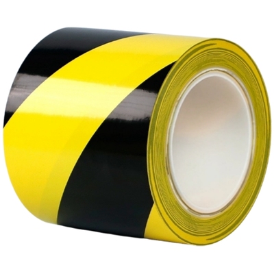黄色警示地胶带区域斑马无尘胶带