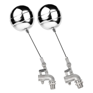 304不锈钢可调式水箱水塔 敏强弯头双杠杆侧进水浮球阀耐高温