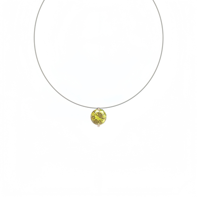 闪钻！人鱼之泪经典彩钻鱼线项链