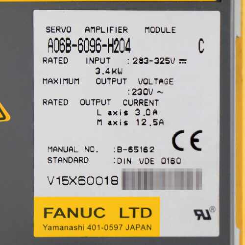 议价FANUC发那科驱动器原装A06B-6096-H204 H203测试OK