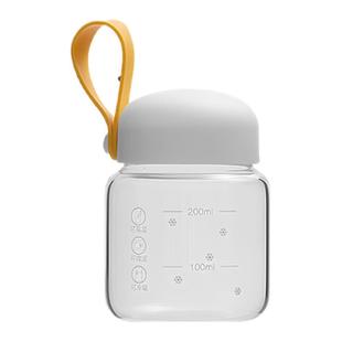 豆浆杯家用耐高温外带上班族早餐杯微波炉加热便携玻璃牛奶刻度杯