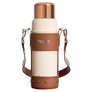 tomic特美刻焖茶杯保温杯女大容量纯钛陶瓷内胆泡茶杯户外水杯男