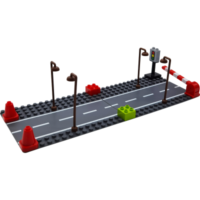 积木大颗粒拼插diy场景布置底板