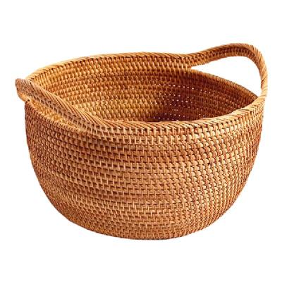 日式越南手工编织客厅水果篮子