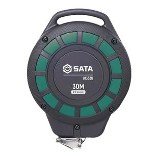 SATA世达长钢卷尺30米高精度15m建筑工程测量土地拉尺91351B-9135