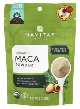 NavitasOrganics有机玛卡粉膳食纤维矿物质营养冲饮能量代谢