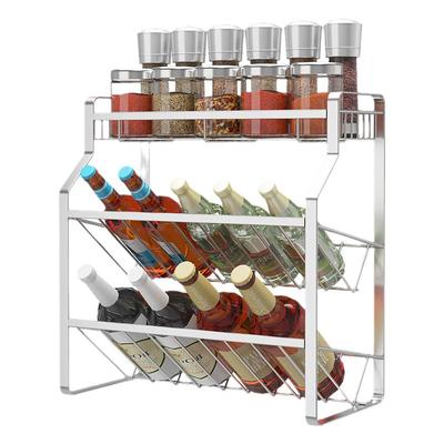 置物架台面调味料不锈钢厨房