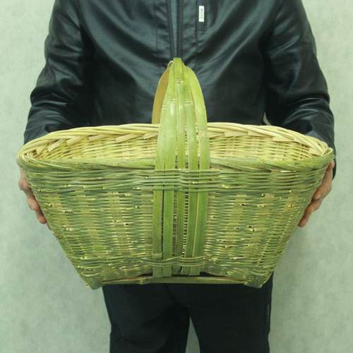 手工竹篮子挂篮手提菜篮礼品篮鸡蛋篮水果收纳竹筐喜事筐竹编竹器