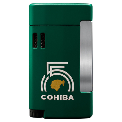 防风单火充气雪茄打火机送皮套