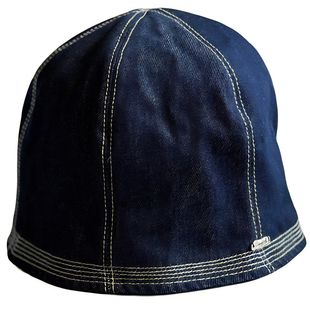 carapark日系牛仔无檐便帽圆顶渔夫帽子女乞丐帽大头围复古车夫帽