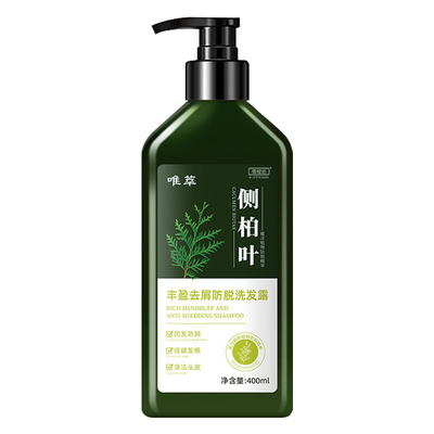 侧柏叶洗发水生姜茶麸植物草本养发防断脱控油蓬松去屑止痒洗发露