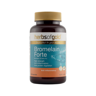 Herbsofgold和丽康菠萝蛋白酶吸收免疫调节抑制炎症60粒