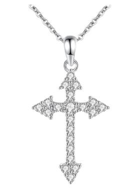 纯银十字架项链不过敏