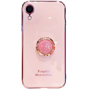适用苹果xr手机壳创意时钟指环支架iphoneXR全包摄像头保护xr电镀防摔软壳潮牌网红高档女款外壳套个性简约