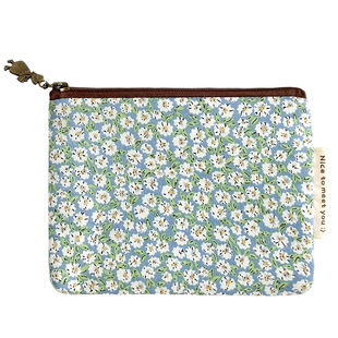 小春日和 棉布拉链护照包女护照保护套证件收纳包便携收纳零钱包