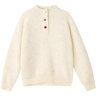 笛莎官方旗舰童装女童毛线衣冬季新款大童女孩儿童保暖针织打底衫