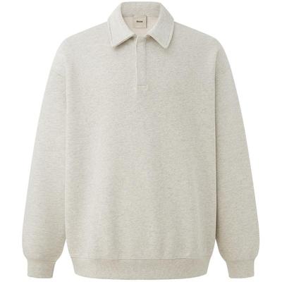 CHINISM赤尘纯棉毛圈polo卫衣男