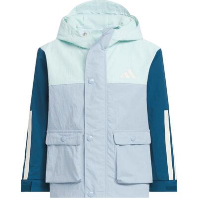 滔搏adidas阿迪达斯男小童运动训练休闲连帽夹克外套KR8348