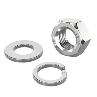 316L不锈钢螺母六角螺帽平垫片弹垫M3M4M5M6M8M10M12M14M16M18M20