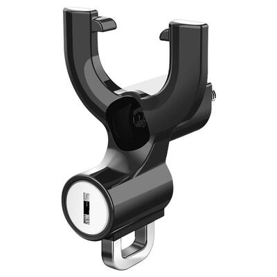 电动车双挂钩头盔锁安全防盗挂锁