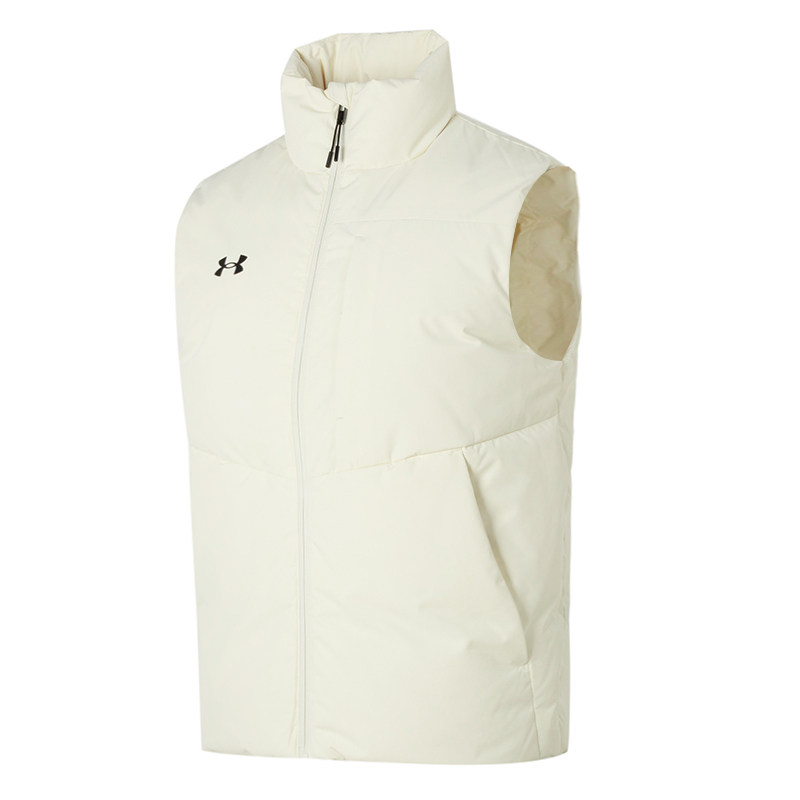 安德玛UA羽绒马甲外套男女同款秋冬运动休闲立领保暖背心23600803