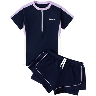 儿童泳衣女童分体中大童女孩游泳衣2026新款初中生保守防晒训练装