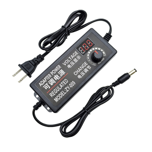 3-24V5A可调压直流电源适配器电机散热风扇多用3-12V无极调速60W