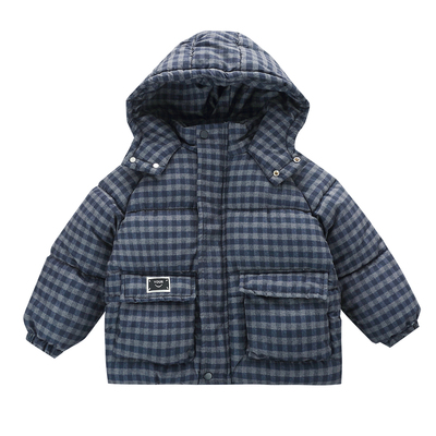 时尚顽童男童加绒加厚冬季棉服