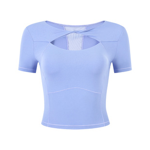 Groow 肆动TEE 速干瑜伽服女款夏季健身服短袖运动t恤女运动上衣