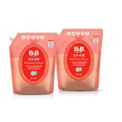 保宁韩国进口BB洗衣液1.3L*2袋